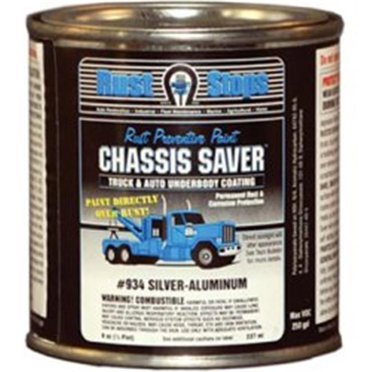 Magnet Paint & Shellac UPC934-16 8 oz Chassis Saver Paint, Arrête et Prévient la Rouille - Argent-Aluminium