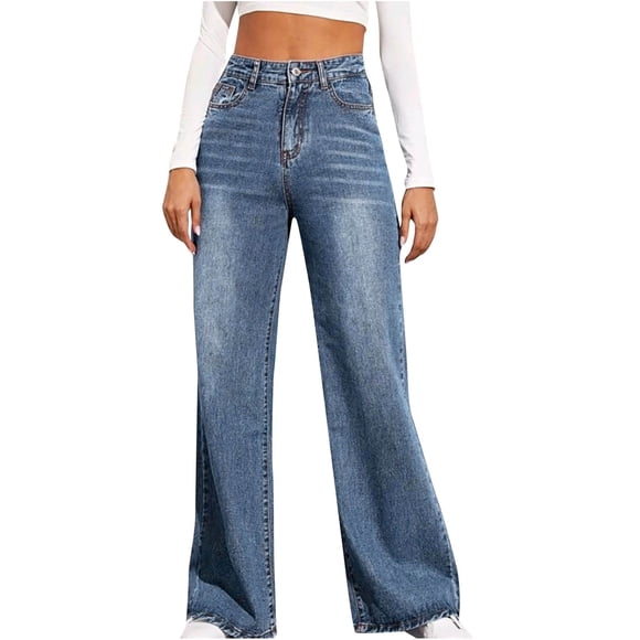 jovati Jeans Taille Haute Femme Mode Femme Jeans Unis Taille Haute Extensibles Ajustés Jeans Décontractés Pantalon Crayon Jeans Femme Taille Haute Pantalons Taille Haute Femme Jeans Taille Haute pour Femme