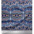 thumbnail image 1 of Soimoi Rayon Crepe Fabric Mandala Kaleidoscope Print Fabric by Yard 46 Inch Wide, 1 of 3