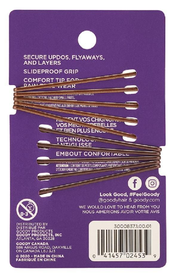 Goody - Épingles à cheveux - Anti-glissade - Pour une fermeture en douceur - 10 pièces