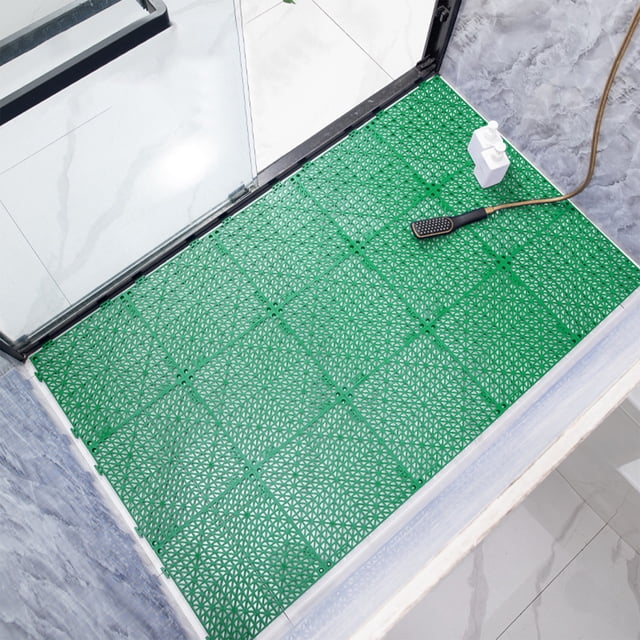 Tapis de Drainage pour Piscine 12 x 12 Po Antidérapants, Tapis de Piscine en PVC Anti-Éclaboussures, Paillasson en Maille Ajourée, Rouleau pour Extérieur Intérieur Garage Restaurant Sauna SPA, Usage Intensif Commercial, Tapis de Sol Antidérapants
