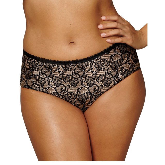 Playtex Womens Love My Curves Incredibly Smooth Cheeky Hipster, M