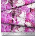 thumbnail image 2 of Soimoi polyester Crepe Fabric Snowflake & Tree Watercolor Print Fabric by the Yard 42 Inch Wide, 2 of 3