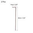 thumbnail image 2 of Unique Bargains 1.5mm Ball End Hex Key Wrench, L Shaped Long Arm S2 Steel Repairing Tool, Metric 2 Pack, 2 of 5