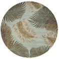 thumbnail image 1 of HomeRoots 350148 Tapis Rond en Laine Aqua 7 Pi. 6 Po., 1 of 1