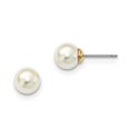 thumbnail image 1 of Gold-tone 8mm Simulated Pearl Post Earrings BF1281, 1 of 2