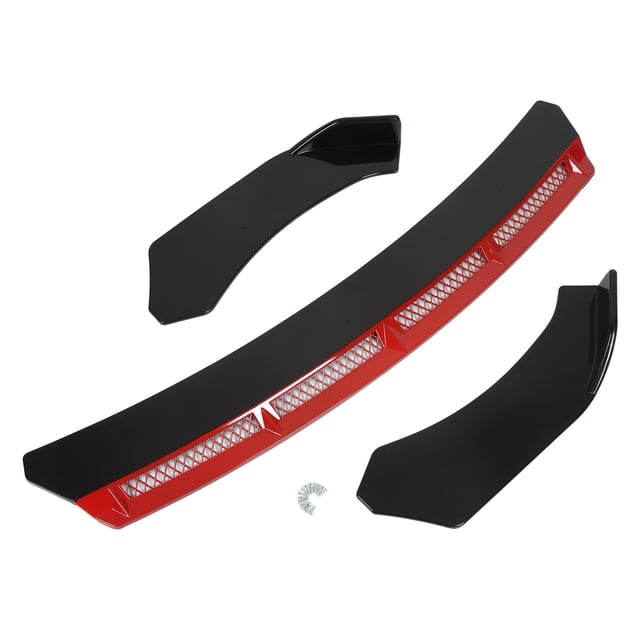 Séparateur avant, 3 Pcs Pare-Chocs avant Robuste à Lèvre Résistant à l'Usure pour Modification de Voiture Rouge