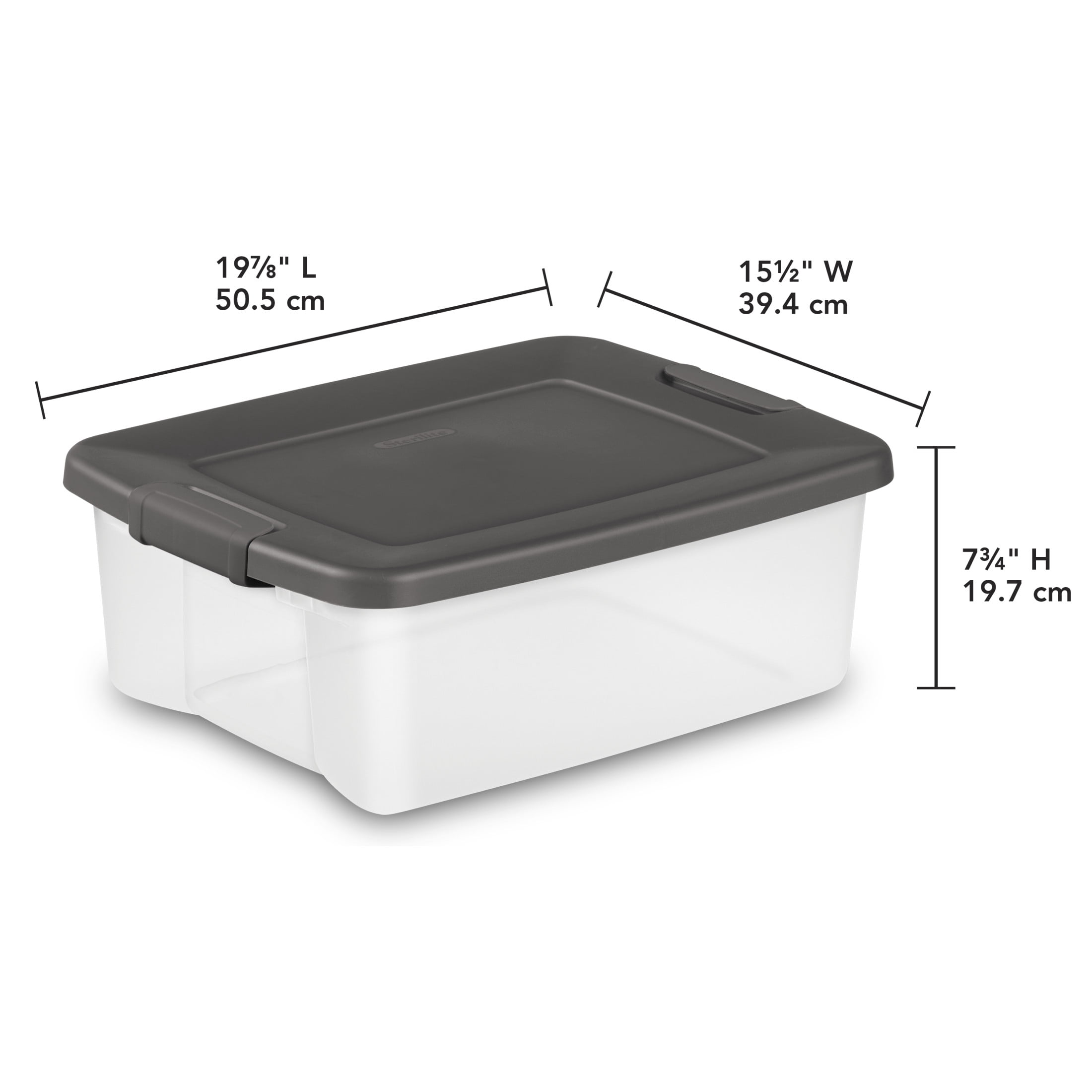Sterilite 24 Liter Latch Box, 6 Pk