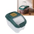 thumbnail image 4 of Contenant de Rangement pour Aliments, Bac de Rangement Polyvalent Épais en PP pour Riz avec Rouleau pour Noix pour la Maison pour Farine Blanc,Vert, 4 of 8