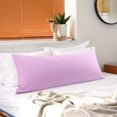 thumbnail image 1 of PiccoCasa Brushed Microfiber Pillowcase Body Pillow Pillowcase, Queen Lavender, 1 of 9