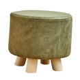 thumbnail image 3 of veasfak Round Small Foot Stool Ottoman Creative Footrest for Indoor Entryway Nursery Green, 3 of 9