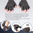 thumbnail image 2 of Gants de Compression Respirants Sans Doigts pour l'Arthrite, 2 of 5