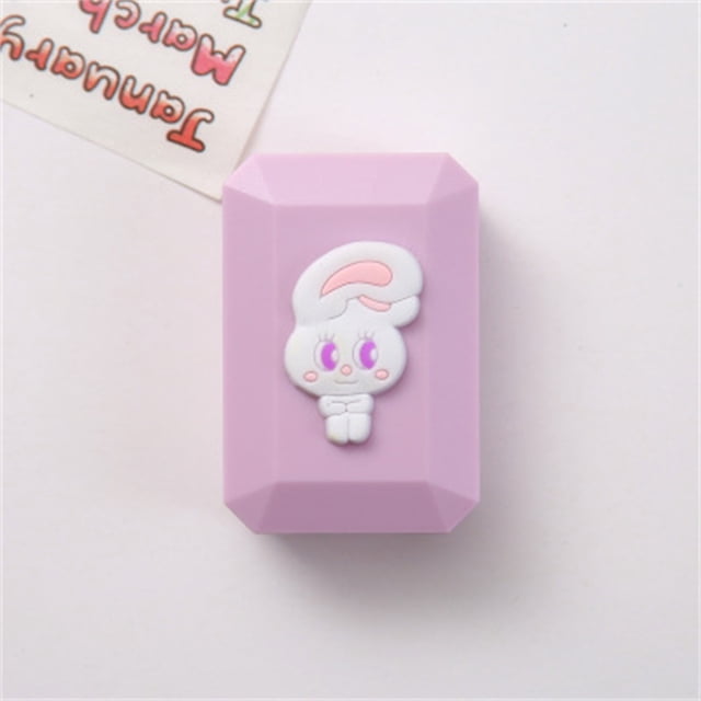 TopLLC Travel Outdoor Cute Mini Fruit Shape Storage C^ontact L^ens Case Mirror Box Container Contact lens care