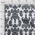 thumbnail image 1 of oneOone Silk Tabby Fabric Paisley & Floral Ikat Decor Fabric Printed BTY 42 Inch Wide, 1 of 4