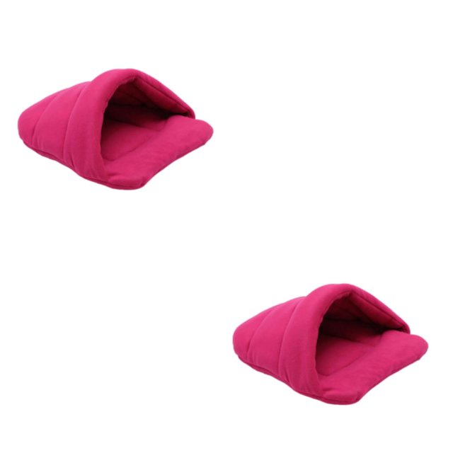 Maytalsory Universel Lit pour Animaux de Compagnie Adapté à Toutes les Races Doux et Confortable Large Application rose Rouge XS, & gt; 2Set