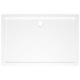 thumbnail image 2 of vidaXL Rectangular ABS Shower Base Tray White 80x120 cm, 2 of 4