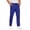Blue, variant on cfhntfmh Mens Casual Straight Leg Pant Stretch Lightweight Loose Fit Drawstring Elastic Waist Pants with Pockets