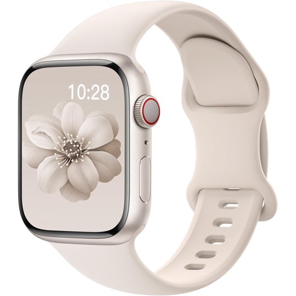 KOMI Sport Silicone Band Compatible with Apple Watch Bands 40mm 38mm 41mm 44mm 45mm 42mm 49mm Women Men,Soft Wristband Waterproof Replacement Sport Strap for iWatch Bands Series 9 8 7 6 5 4 3 2 1 SE