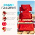 thumbnail image 4 of Ostrich de Luxe Chaise de Plage Sport 3-en-1 Rembourrée, Rouge, 4 of 13