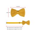 thumbnail image 2 of INSPIRE CHIC Men's Pre-Tied Bow Ties Adjustable Strap Solid Color Knitted Bowtie Yellow, 2 of 5