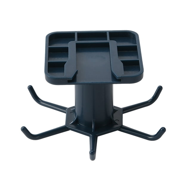 Maytalsory 1/2/3/5 Kitchen Hanger Self-adhesive Replacement Solid Color Punch-free 360 Degree Rotatable 6 Claw Detachable Mug Brush Rack Blue 1 Pc