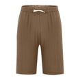 thumbnail image 3 of Plebaso Mens Shorts Summer Beach Shorts with Drawstring Solid Color Lightweight Vacation Pocket Shorts, 3 of 6
