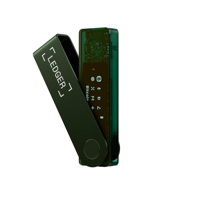 Ledger Nano X Crypto Wallet Signer - Securely Manage All Your Crypto Assets with This Bluetooth Enabled Classic - Emerald Green