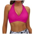 thumbnail image 1 of Women Bikini Top Push Up Swimsuit - Removable Padded Bra for Beach and Pool with Adjustable Support, 1 of 5