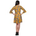 thumbnail image 3 of Moomaya Printed Ruffle Style Above Knee Length Bridesmaid Robe Rayon Bathrobes, 3 of 5