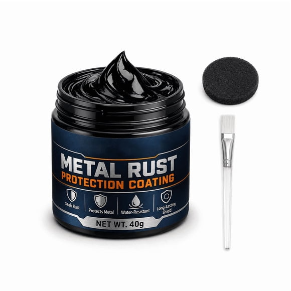 Nuoqisi 2-in-1 Rust Converter & Metal Primer - Black Rust Paint Inhibitor for Metal, Ultra Car Rust Reformer & Encapsulator, Long-Lasting Anti Rust Conversion Coating, Heat Resistance , As Show