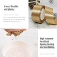 thumbnail image 4 of ORUYROP 1-1/2 Inch Wide Double Face Satin Ribbon-25 Yards，Gift Bag Decoration Wedding Chair Back Handmade Bow (Light Brown), 4 of 7
