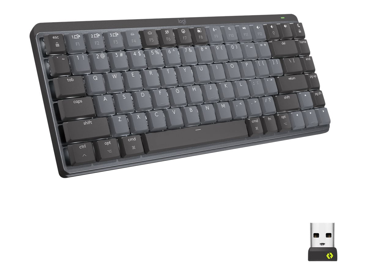 Logitech MX Mechanical Mini Wireless Illuminated Keyboard - Keyboard - backlit - wireless - Bluetooth LE - key switch: Tactile Quiet