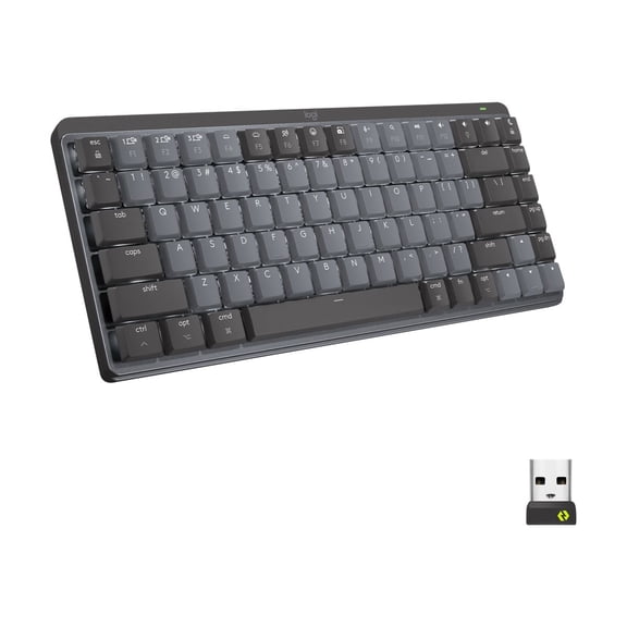 Logitech MX Mechanical Mini Wireless Illuminated Keyboard - Keyboard - backlit - Wireless - Bluetooth le - key switch : Tactile Quiet