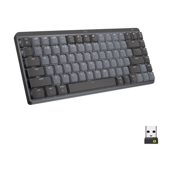 Logitech MX Mechanical Mini Wireless Illuminated Keyboard - Keyboard - backlit - wireless - Bluetooth LE - key switch: Tactile Quiet