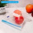 thumbnail image 4 of Unique Bargains Sacs sous Vide 10 Pcs, Sacs Alimentaires Réutilisables à Fermeture Éclair sous Vide avec Valve d'Air Sac de Rangement pour Aliments 22cm x 16cm, 4 of 5