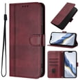 thumbnail image 2 of Wallet Phone Case for Google Pixel 8A 360° Protective Flip Cover with Card Slots Kickstand Red, 2 of 6