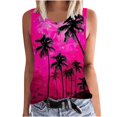 thumbnail image 2 of lSLJS Women Floral Printing Tank Round-Neck Sleeveless Block Tunic Tee Tops, Womens Tank Tops, 2 of 5