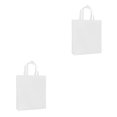thumbnail image 2 of Decodeary Reusable Eco-Shopping Bag Folding Eco-Friendly Shoulder Storage Bag white 2Set, 2 of 6