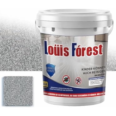 Louis Forest Epoxy Floor Paint, Epoxy Colored Sand Floor Paint, High Gloss Marble Effect Coating, Epoxys Floors Paints for Concrete, Waterproof, Non-Slip, Both Indoor and Outdoor