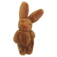 thumbnail image 1 of Mini Joint Rabbits Wear-resistant Plush Bunny Exquisite Bouquet Toy Pendant For Key Chain Stuffed Doll Gifts Birthday Wedding Brown 4.5cm, 1 of 5