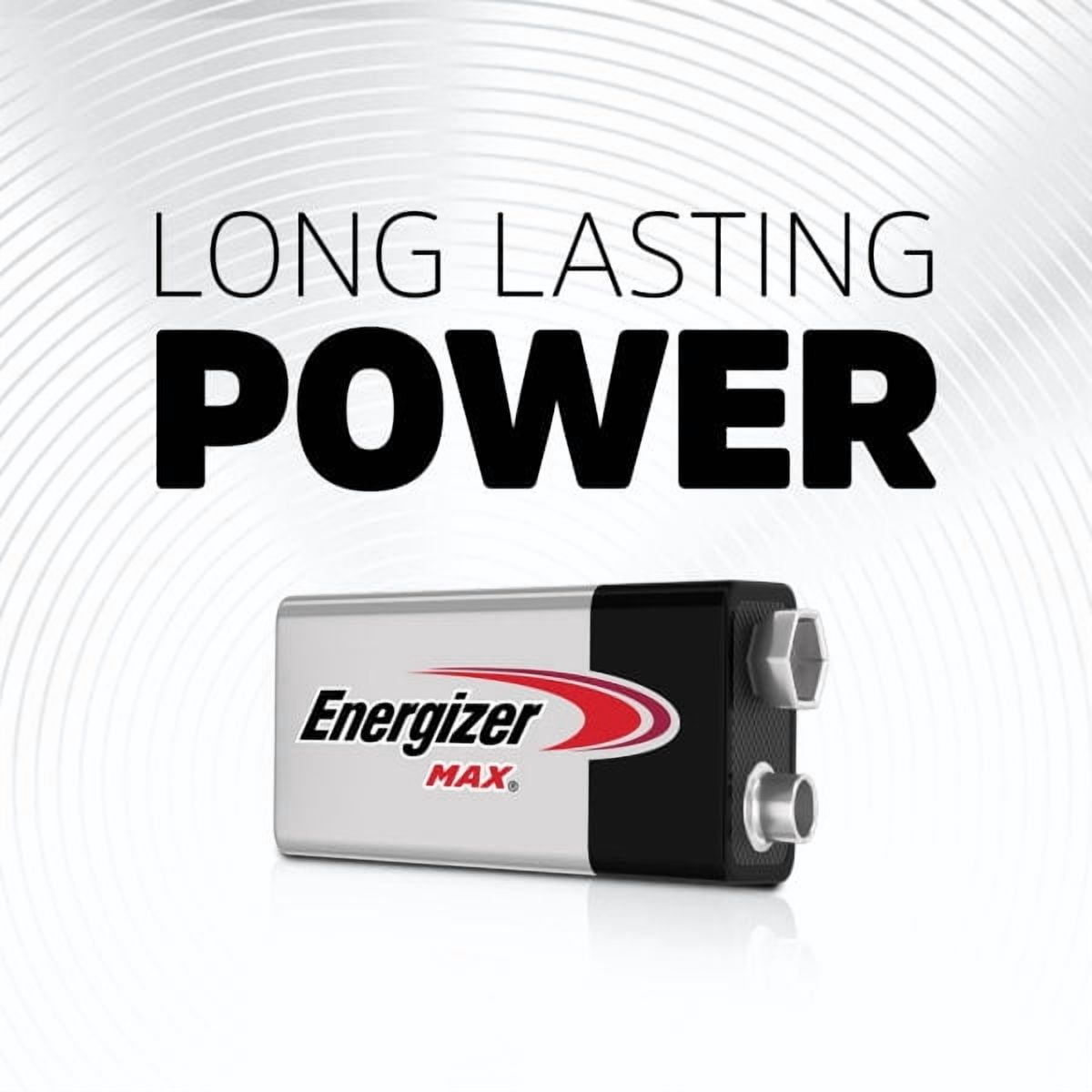 Piles alcalines 9 V Energizer MAX, 2