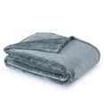 thumbnail image 5 of Better Homes & Gardens Soft Plush Grey Throw Blanket, 5 of 5