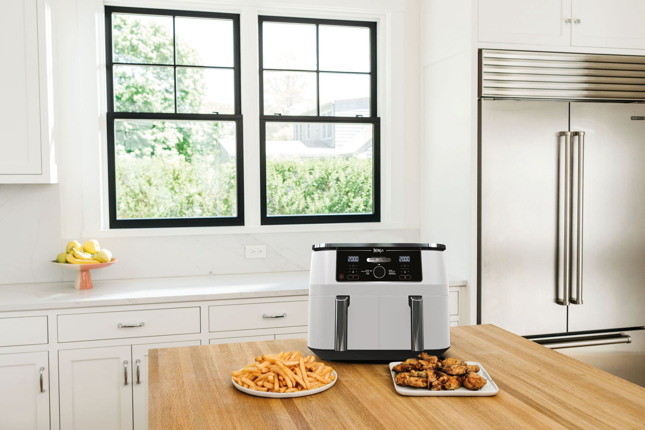Friteuse à air TG 4-en-1 de 10 Qt (9,4 l) à 2 paniers Ninja Foodi dotée de la technologie Dual Zone, Blanc, DZ300CWH