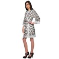 thumbnail image 3 of Moomaya Cotton Printed Robe For Women Kimono Getting Ready Bridesmaid Lace Robes, 3 of 6