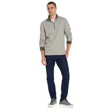 Pull à manches longues Van Heusen à fermeture éclair 1/4