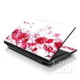 thumbnail image 1 of LSS 17 17.3 Inches Laptop Notebook Skin Sticker Decal Cover for Dell Lenovo Apple Acer Fits 17" to 19" with 2 Wrist Pads - Red Roses, 1 of 1