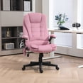 thumbnail image 2 of Vinsetto Massage Office Chair with 6-Point Vibration, Pink, 2 of 10