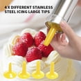 thumbnail image 5 of Cookie Press Kit DIY Cookie Press Decorating Kit Detachable Cookie Decorating Press with 4 Icing Nozzles and 20 Cookie Molds Reusable Dessert Decorating Syringe Set Cookie Maker Press, 5 of 5