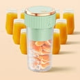 thumbnail image 3 of Transemion Usb Rechargeable Portable Juicer Electric Juicer Machine Cup Wireless Mini Smoothie Blender Mixer Fruit Juice Maker white, 3 of 6