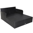 thumbnail image 3 of Costway Outdoor Patio Rattan Daybed Pillows Cushioned Sofa Furniture, 3 of 10